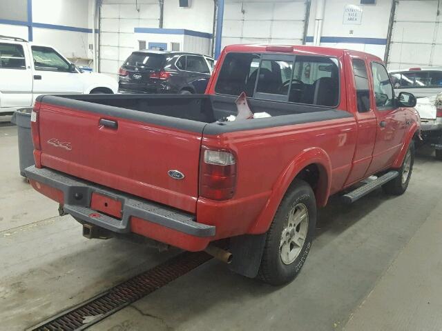 1FTZR45E23PA38284 - 2003 FORD RANGER SUP RED photo 4