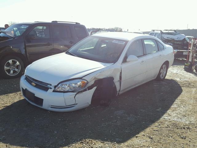 2G1WT55N689158758 - 2008 CHEVROLET IMPALA LT WHITE photo 2