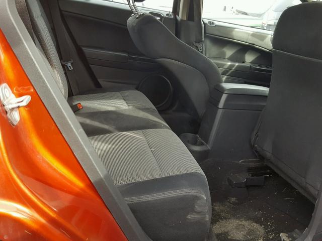 1B3CB3HA2AD545103 - 2010 DODGE CALIBER MA ORANGE photo 6