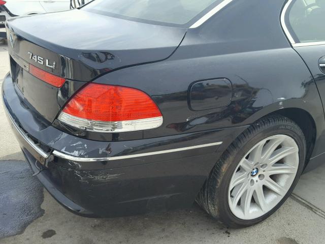 WBAGN63555DS58392 - 2005 BMW 745 LI BLACK photo 9