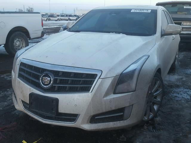 1G6AE5SXXD0138554 - 2013 CADILLAC ATS PREMIU WHITE photo 2