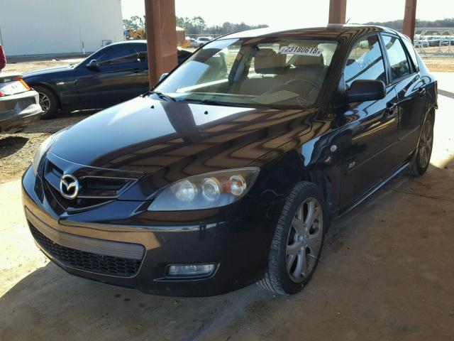 JM1BK143671663266 - 2007 MAZDA 3 HATCHBAC BLACK photo 2