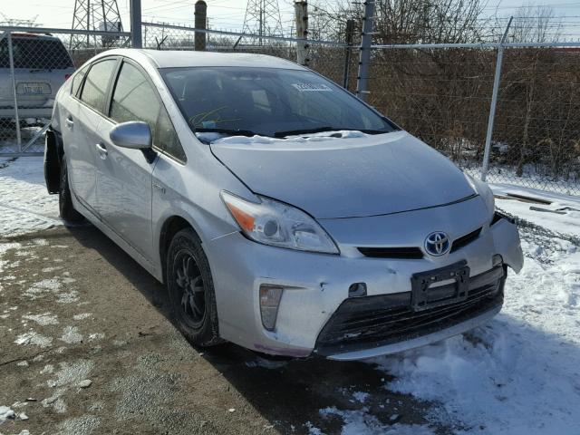 JTDKN3DU5D5688921 - 2013 TOYOTA PRIUS SILVER photo 1