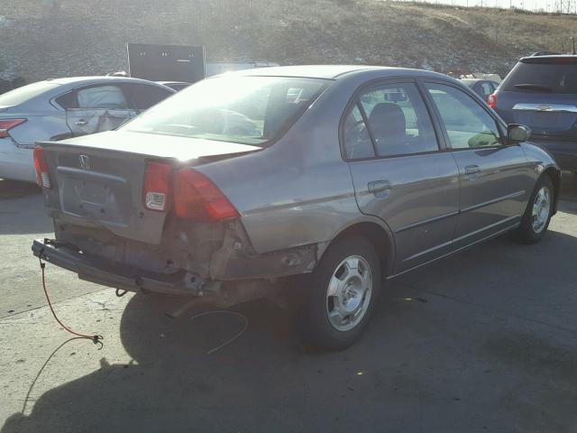 JHMES96695S001397 - 2005 HONDA CIVIC HYBR SILVER photo 3