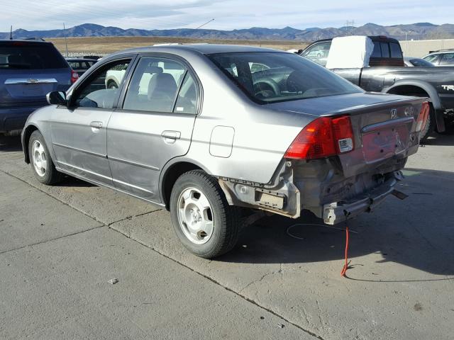 JHMES96695S001397 - 2005 HONDA CIVIC HYBR SILVER photo 4