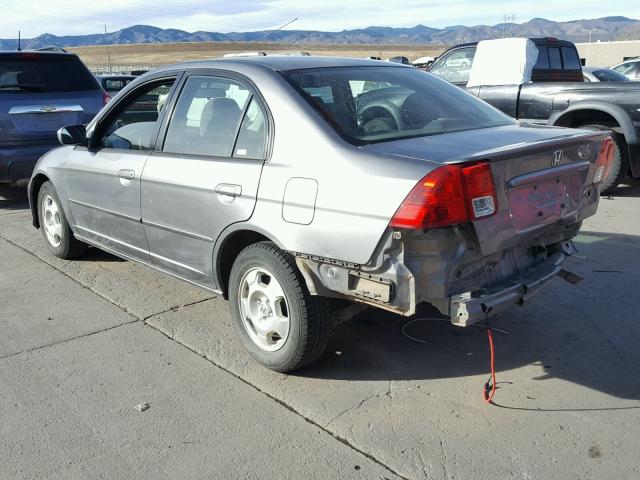 JHMES96695S001397 - 2005 HONDA CIVIC HYBR SILVER photo 6