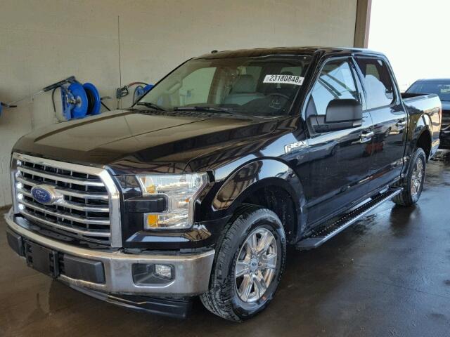 1FTEW1CF6HKD80293 - 2017 FORD F150 SUPER BLACK photo 2