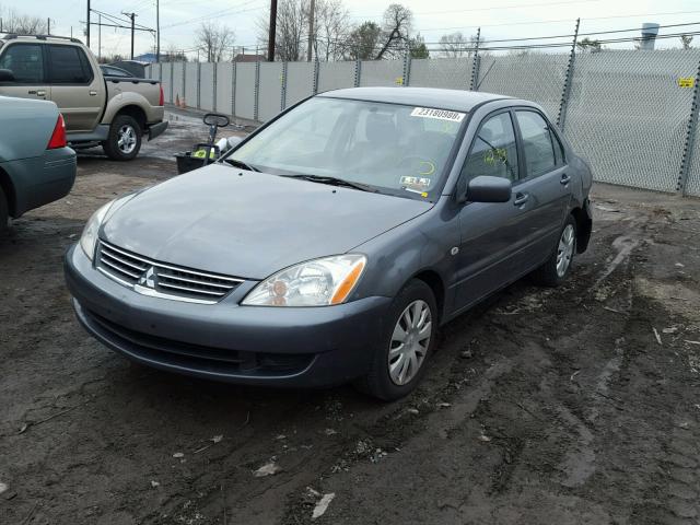 JA3AJ26E66U034198 - 2006 MITSUBISHI LANCER ES GRAY photo 2