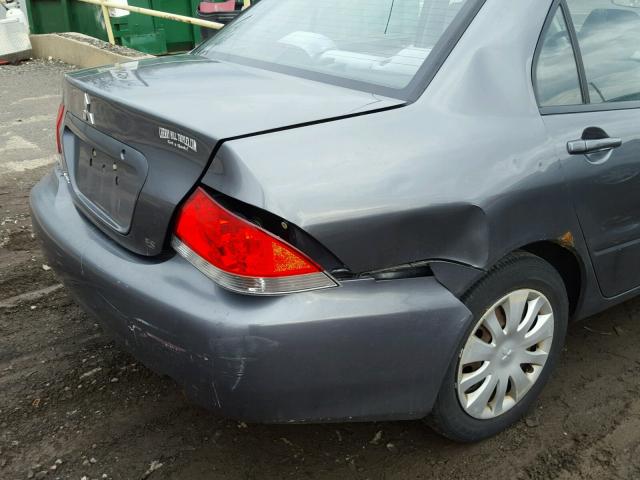 JA3AJ26E66U034198 - 2006 MITSUBISHI LANCER ES GRAY photo 9