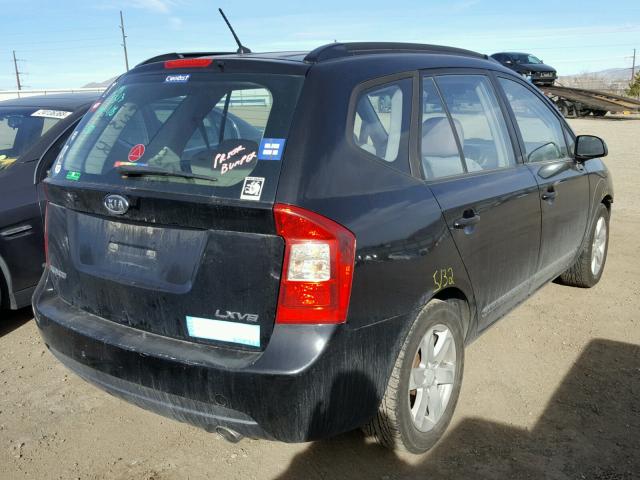 KNAFG526877102374 - 2007 KIA RONDO LX BLACK photo 4