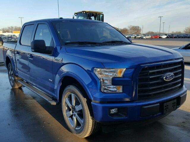 1FTEW1CP5HKD68676 - 2017 FORD F150 SUPER BLUE photo 1