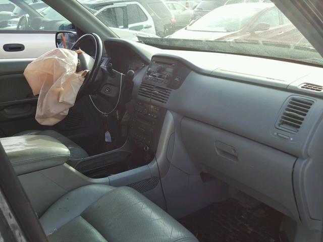 2HKYF18655H563118 - 2005 HONDA PILOT EXL GRAY photo 5