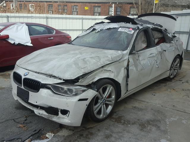 WBA3B9G56DNR90171 - 2013 BMW 335 XI WHITE photo 2