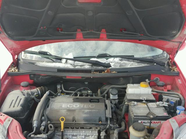KL1TD66EX9B620824 - 2009 CHEVROLET AVEO LS RED photo 7