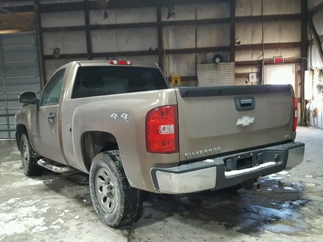 1GCEK14C67Z589149 - 2007 CHEVROLET SILVERADO BROWN photo 3