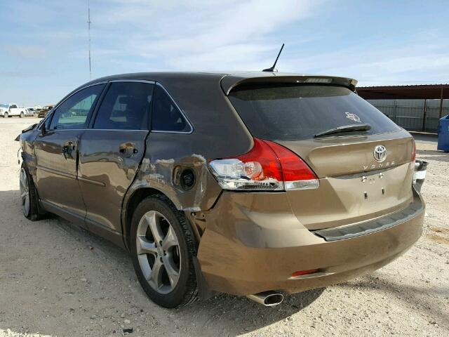 4T3ZK11A19U016215 - 2009 TOYOTA VENZA BASE BROWN photo 3