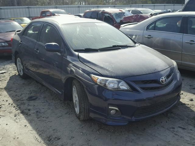 2T1BU4EE2DC962255 - 2013 TOYOTA COROLLA BA BLUE photo 1