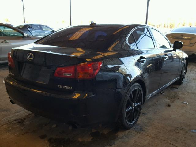 JTHBK262772036739 - 2007 LEXUS IS 250 BLACK photo 4