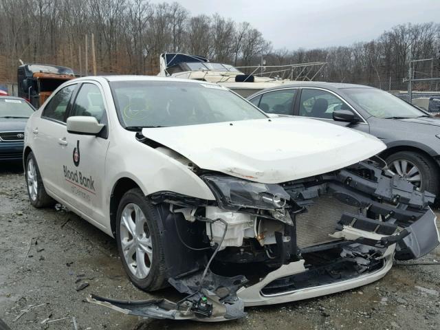 3FAHP0HA7CR325766 - 2012 FORD FUSION SE WHITE photo 1