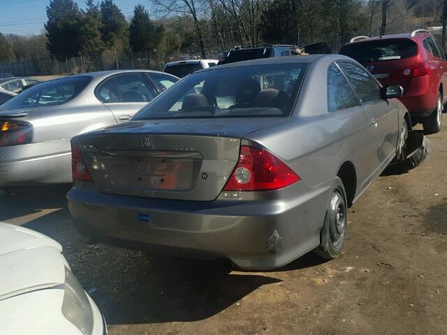 1HGEM22005L014104 - 2005 HONDA CIVIC EX GRAY photo 4