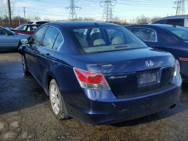 1HGCP2F84AA027958 - 2010 HONDA ACCORD EXL BLUE photo 3