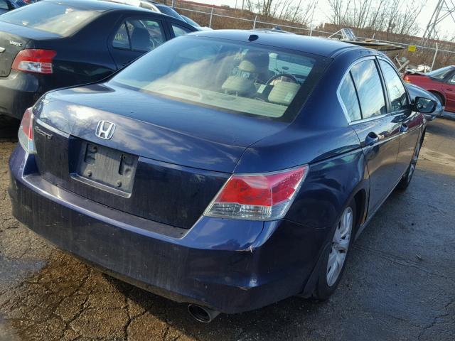 1HGCP2F84AA027958 - 2010 HONDA ACCORD EXL BLUE photo 4