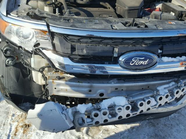 2FMDK3KC3BBA38548 - 2011 FORD EDGE LIMIT SILVER photo 9