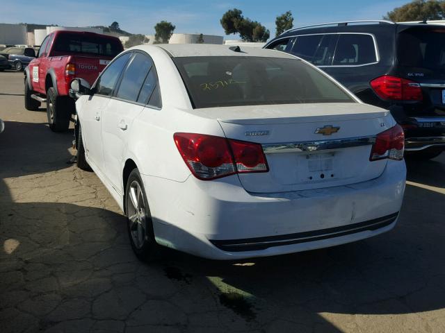 1G1PE5SB0E7387846 - 2014 CHEVROLET CRUZE LT WHITE photo 3