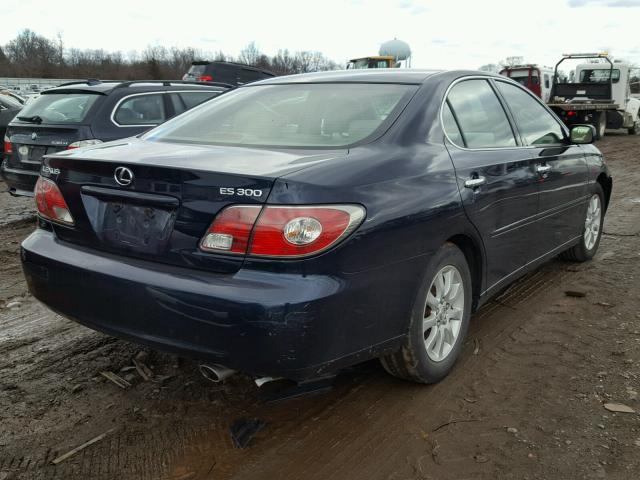 JTHBF30G730138837 - 2003 LEXUS ES 300 BLUE photo 4