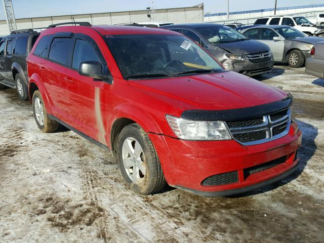 3C4PDCAB0DT707340 - 2013 DODGE JOURNEY SE RED photo 1