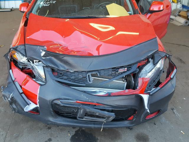 2HGFG4A59CH704951 - 2012 HONDA CIVIC SI RED photo 7