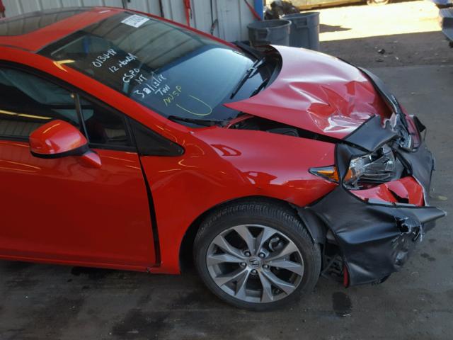 2HGFG4A59CH704951 - 2012 HONDA CIVIC SI RED photo 9