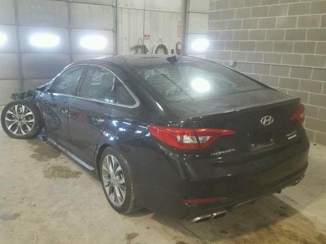 5NPE34AB4HH520656 - 2017 HYUNDAI SONATA SPO BLACK photo 3