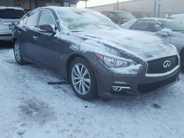 JN1BV7AR4FM413608 - 2015 INFINITI Q50 BASE Gris foto 1