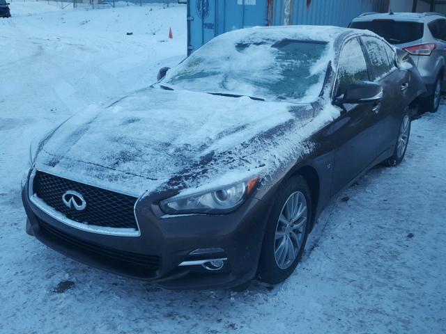 JN1BV7AR4FM413608 - 2015 INFINITI Q50 BASE Gris foto 2