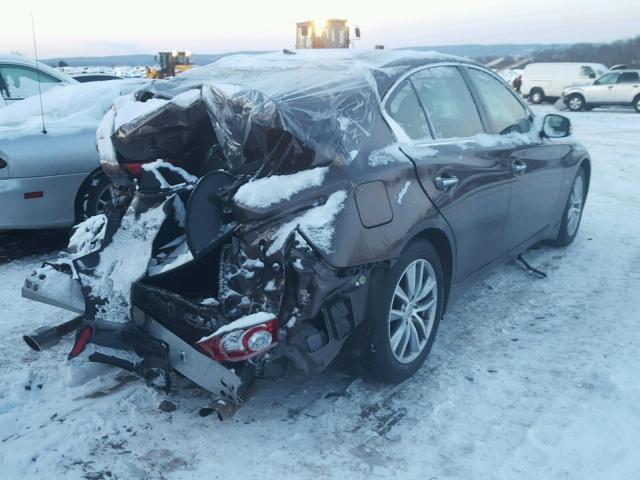 JN1BV7AR4FM413608 - 2015 INFINITI Q50 BASE Gris foto 4