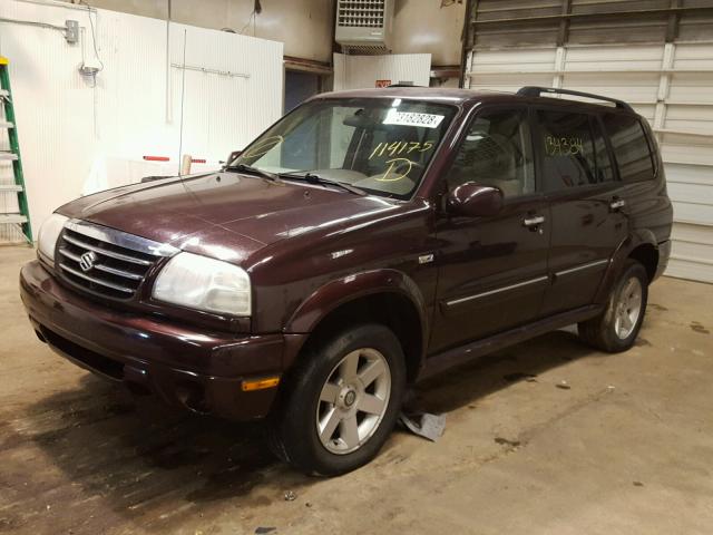 JS3TX92V534114175 - 2003 SUZUKI XL7 PLUS MAROON photo 2