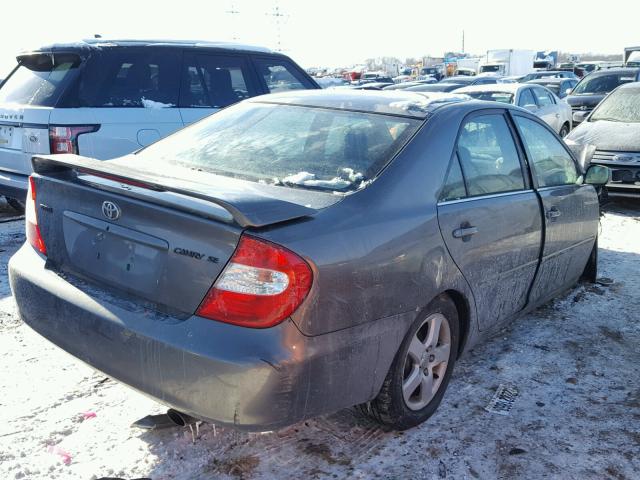 4T1BE32K92U611078 - 2002 TOYOTA CAMRY LE GRAY photo 4