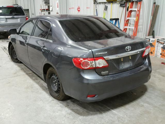 JTDBU4EE8DJ117902 - 2013 TOYOTA COROLLA BA GRAY photo 3