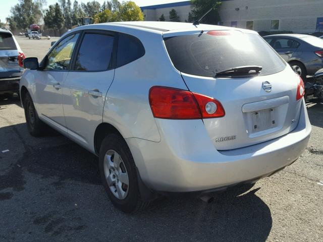 JN8AS58V29W167289 - 2009 NISSAN ROGUE S SILVER photo 3