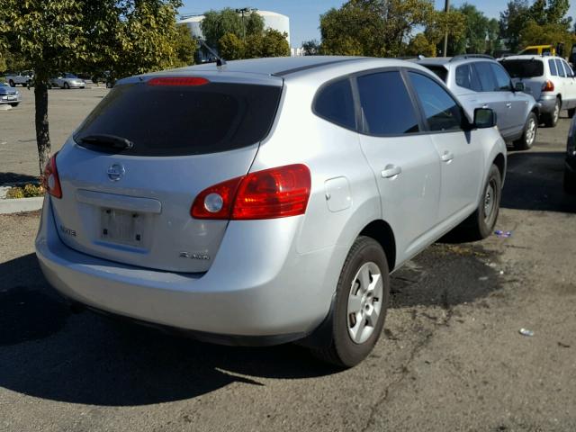 JN8AS58V29W167289 - 2009 NISSAN ROGUE S SILVER photo 4