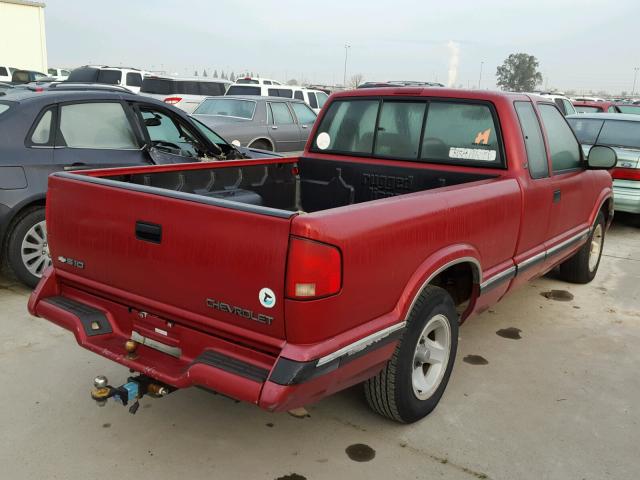 1GCCS1940V8175523 - 1997 CHEVROLET S TRUCK S1 RED photo 4