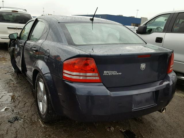 1B3LC46K98N187145 - 2008 DODGE AVENGER SE BLACK photo 3