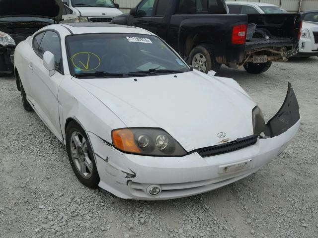 KMHHN65F53U030303 - 2003 HYUNDAI TIBURON GT WHITE photo 1