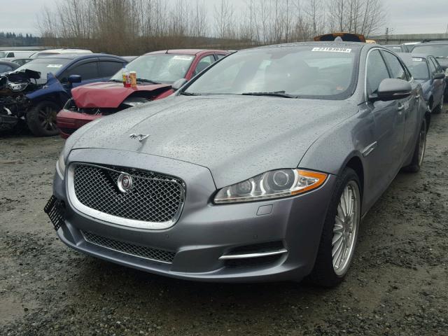 SAJWJ2GD6D8V45351 - 2013 JAGUAR XJL PORTFO SILVER photo 2