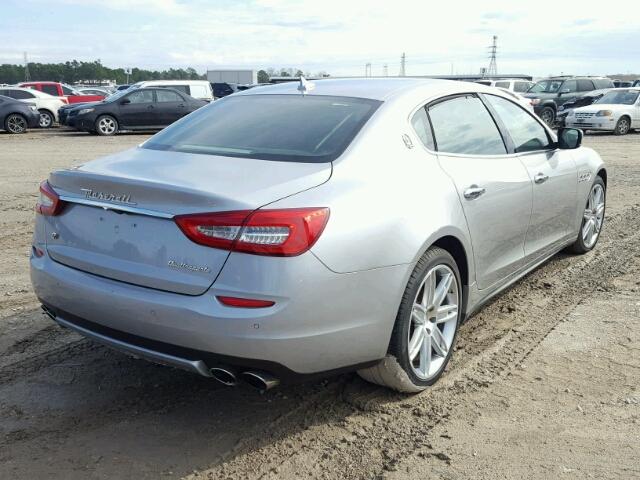 ZAM56RRA7E1076753 - 2014 MASERATI QUATTROPOR SILVER photo 4