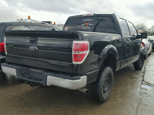 1FTFW1ET8DKD04320 - 2013 FORD F150 SUPER BLACK photo 4