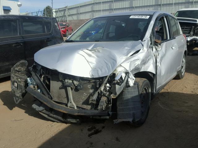 3N1BC13E49L358153 - 2009 NISSAN VERSA S SILVER photo 2