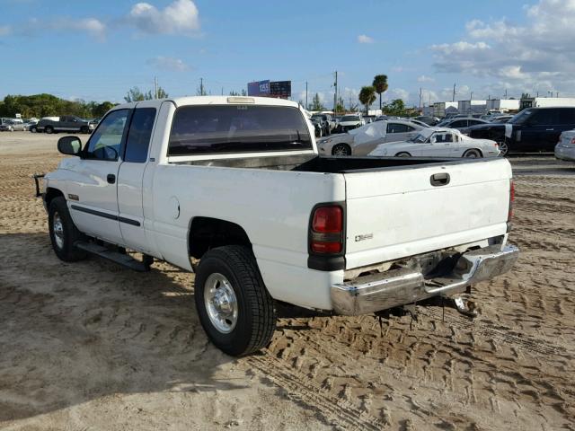 3B7KC23612M218847 - 2002 DODGE RAM 2500 WHITE photo 3