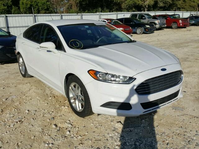 3FA6P0H75DR138300 - 2013 FORD FUSION SE WHITE photo 1